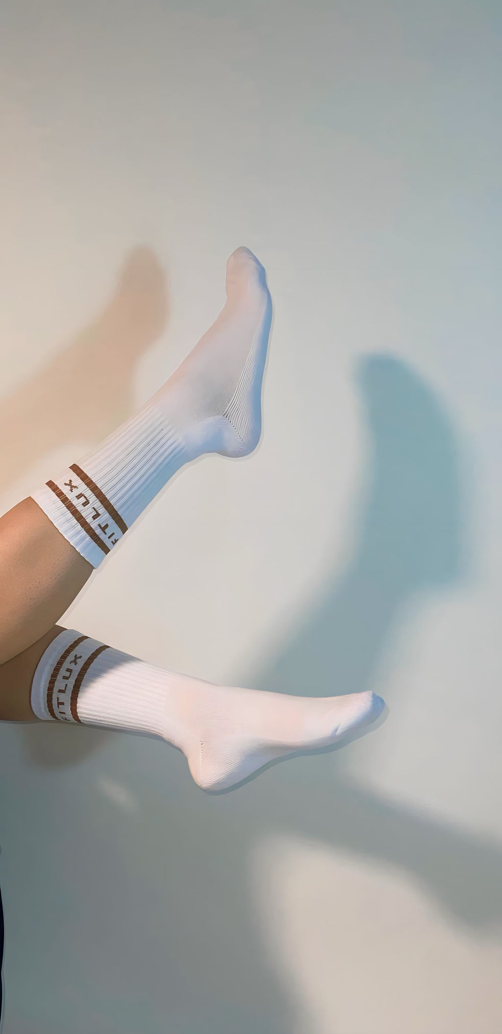 FITLUXX Crew Socks | White