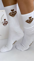 FITLUXX Crew Socks | White